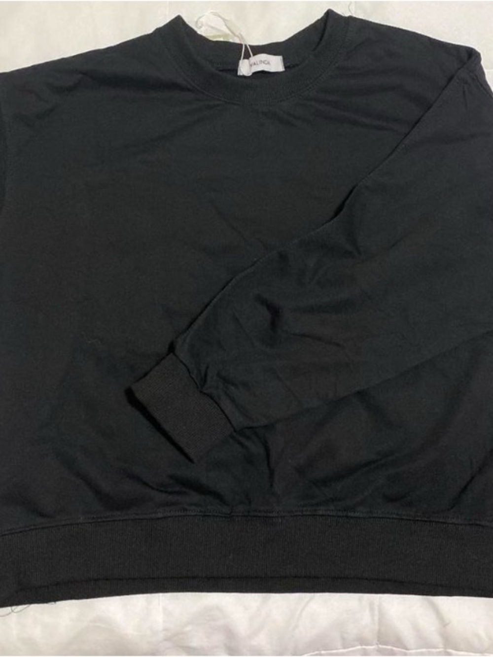Men's Black Crewneck Sweater - Minimal Everyday Knit